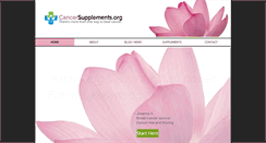 Desktop Screenshot of cancersupplements.org